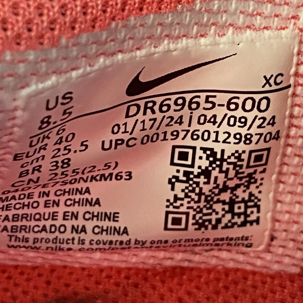 Nike Shoes Womens 8.5 Court Air Zoom Vapor 11 HC Tennis Athletic Pink DR6965-600 - Picture 8 of 10